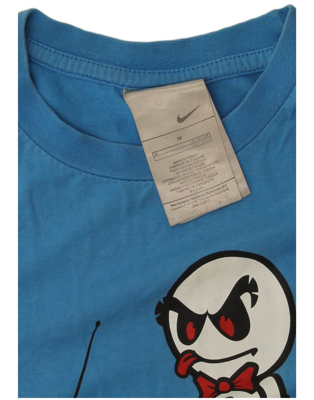 Nike T-Shirt mit Grafik für Jungen, 10–11 Jahre, mittelblaue Baumwolle