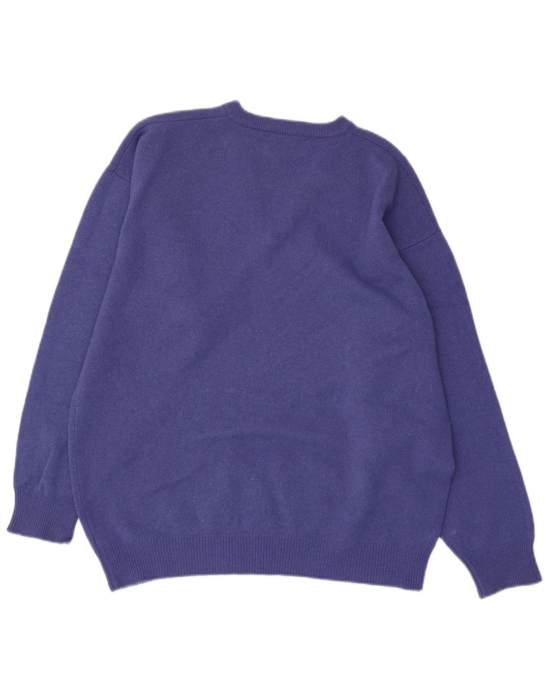 Pringle Herren-Pullover mit V-Ausschnitt aus mittelblauer Wolle