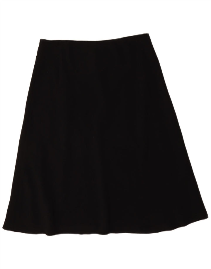 Marks & Spencer Damen A-Linienrock UK 18 XL W36 Schwarz Polyester
