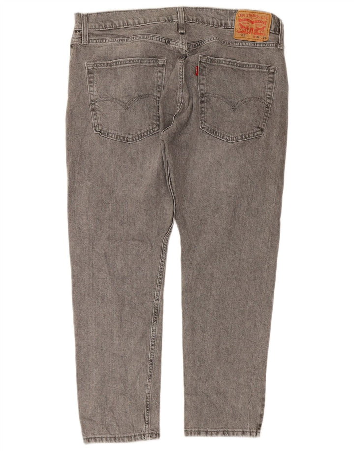 Levi's Herren 512 Slim Tapered Jeans W36 L29 Graue Baumwolle