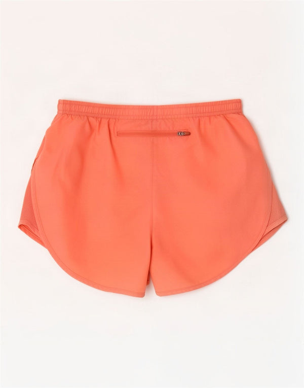 Nike Damen Dri Fit Sport Shorts UK 6 XS Orange Polyester