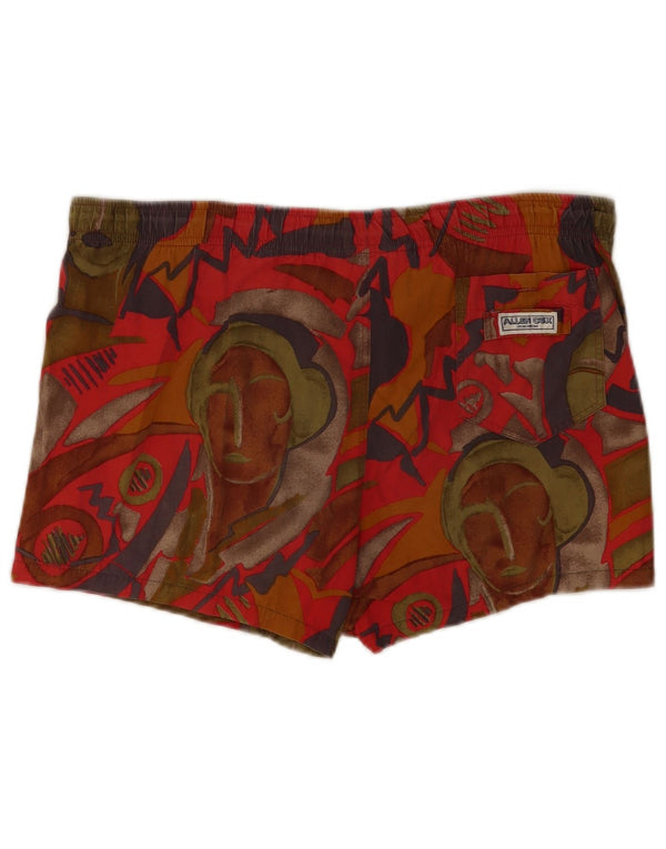 Allen Cox Herren-Badeshorts mit abstraktem Muster, groß, mehrfarbig, Baumwolle