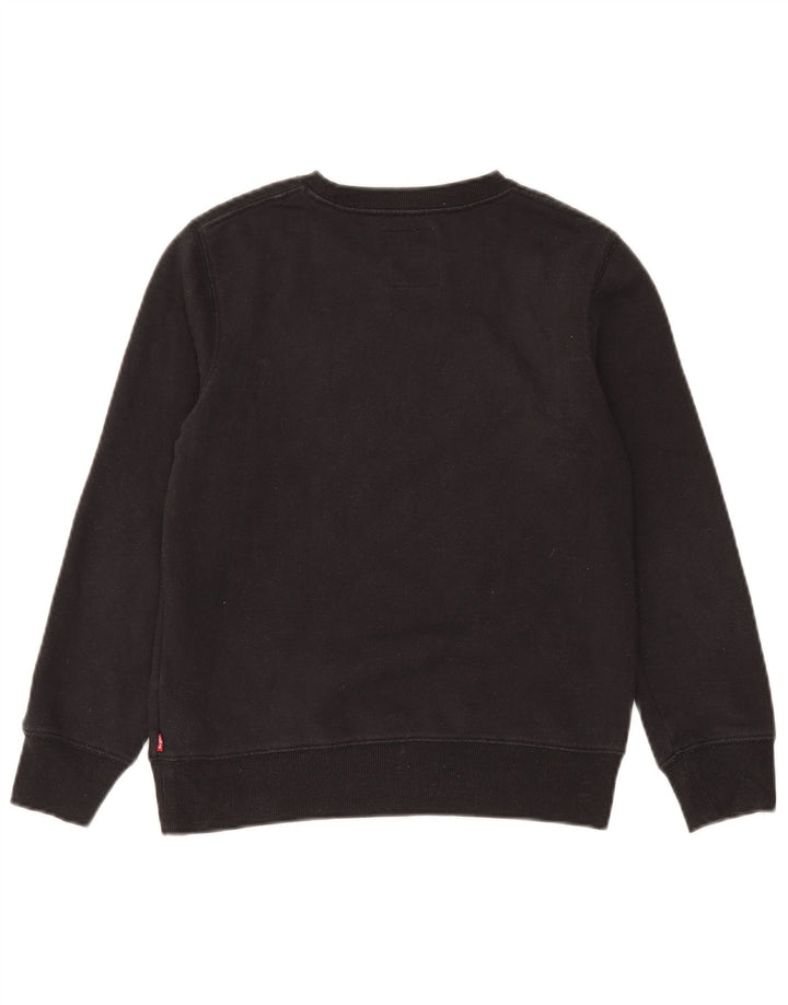 Levi's Jungen-Sweatshirt mit Grafik, 11–12 Jahre, schwarze Baumwolle