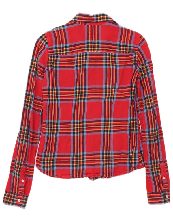 Hollister Damenhemd UK 6 XS Rot kariert