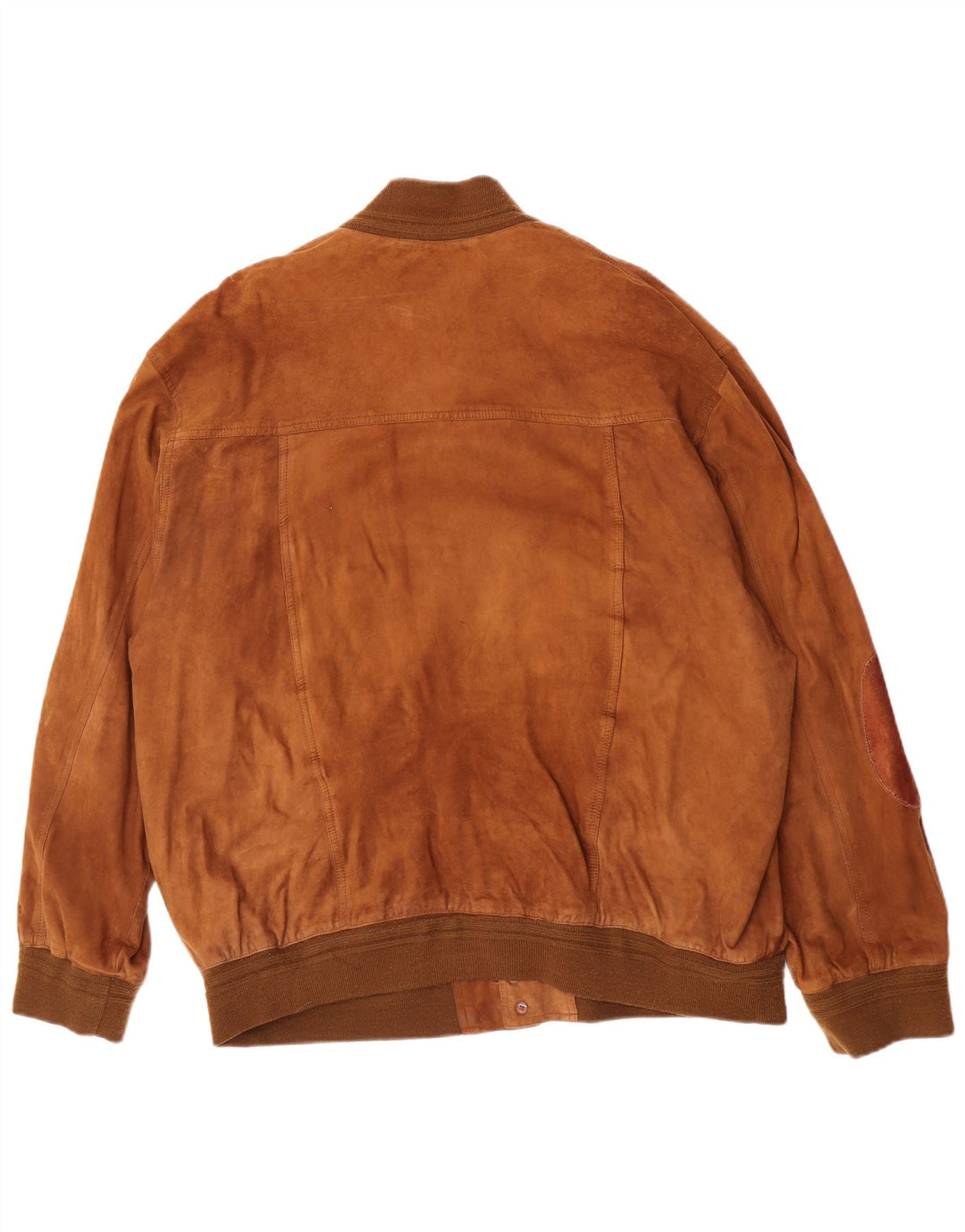 Vintage Herren Wildleder Bomberjacke IT 62 5XL Beige Leder