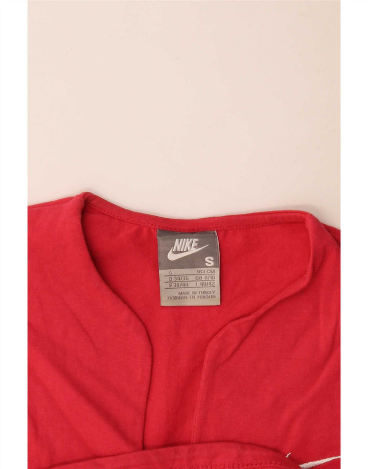 Nike Damen T-Shirt Top UK 8/10 Small Rot
