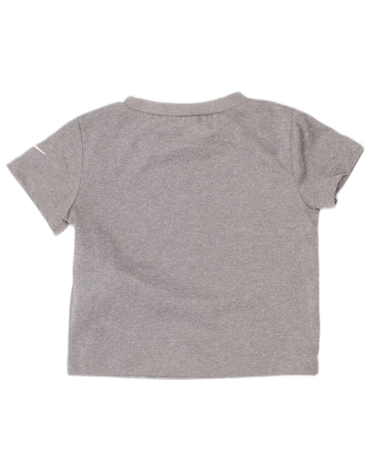 Nike Baby-Jungen Dri Fit Grafik-T-Shirt-Oberteil, 9–12 Monate, graues Polyester
