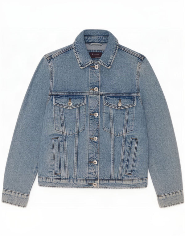 Marks & Spencer Damen Jeansjacke UK 8 Small Blue Cotton