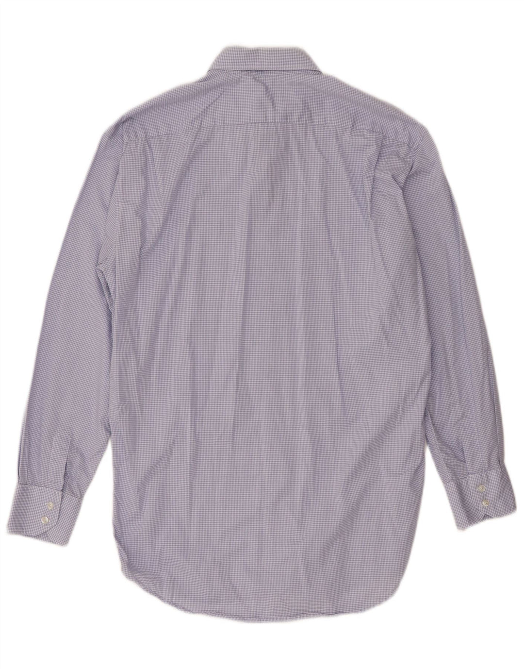Lacoste Herren-Hemd mit normaler Passform, Größe 39, mittelblauer Gingham-Karo