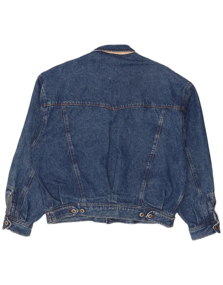 Vintage Herren Jeansjacke UK 40 Groß Blau