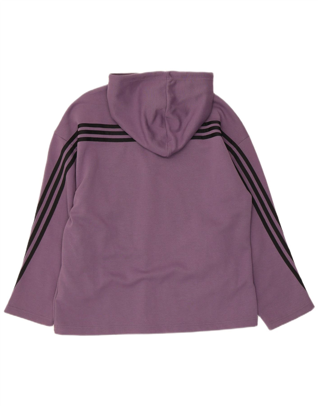 ADIDAS Damen Übergroßer Kapuzenpullover UK 8/10 Small Lila Baumwolle