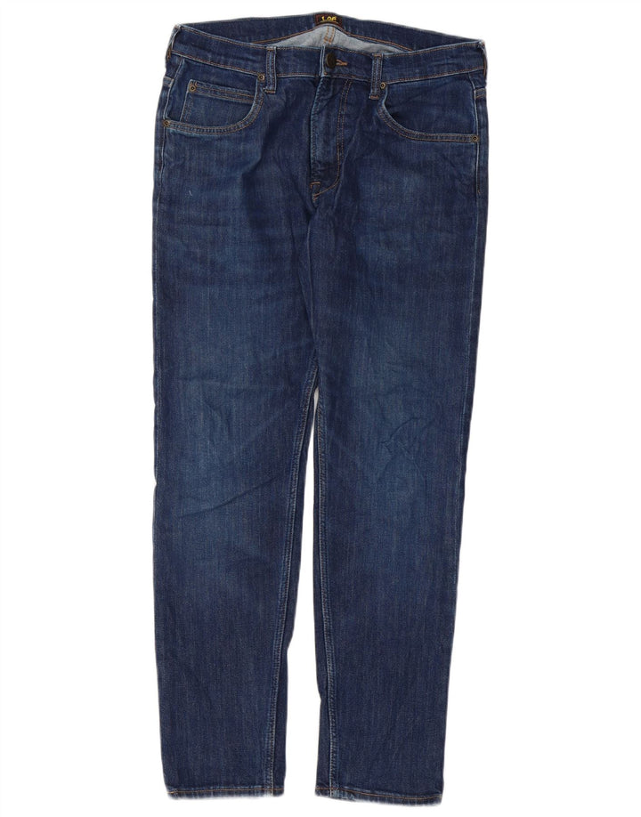Lee Herren Rider Slim Jeans W31 L30 Blaue Baumwolle