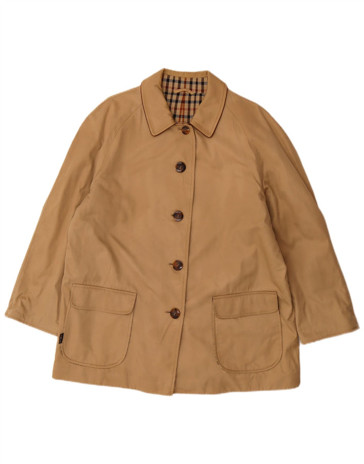 DAKS Übergroße Utility-Jacke für Damen, EU 42, große beige Baumwolle