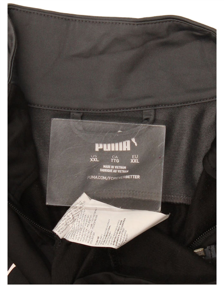PUMA Herren Graphic Trainingsanzug Top Jacke 2XL Schwarz Colourblock Polyester