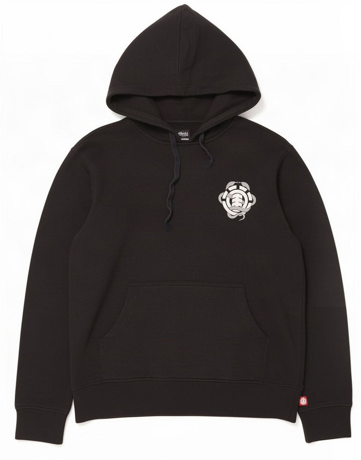 Element Herren Kapuzenpullover, groß, aus schwarzem Polyester
