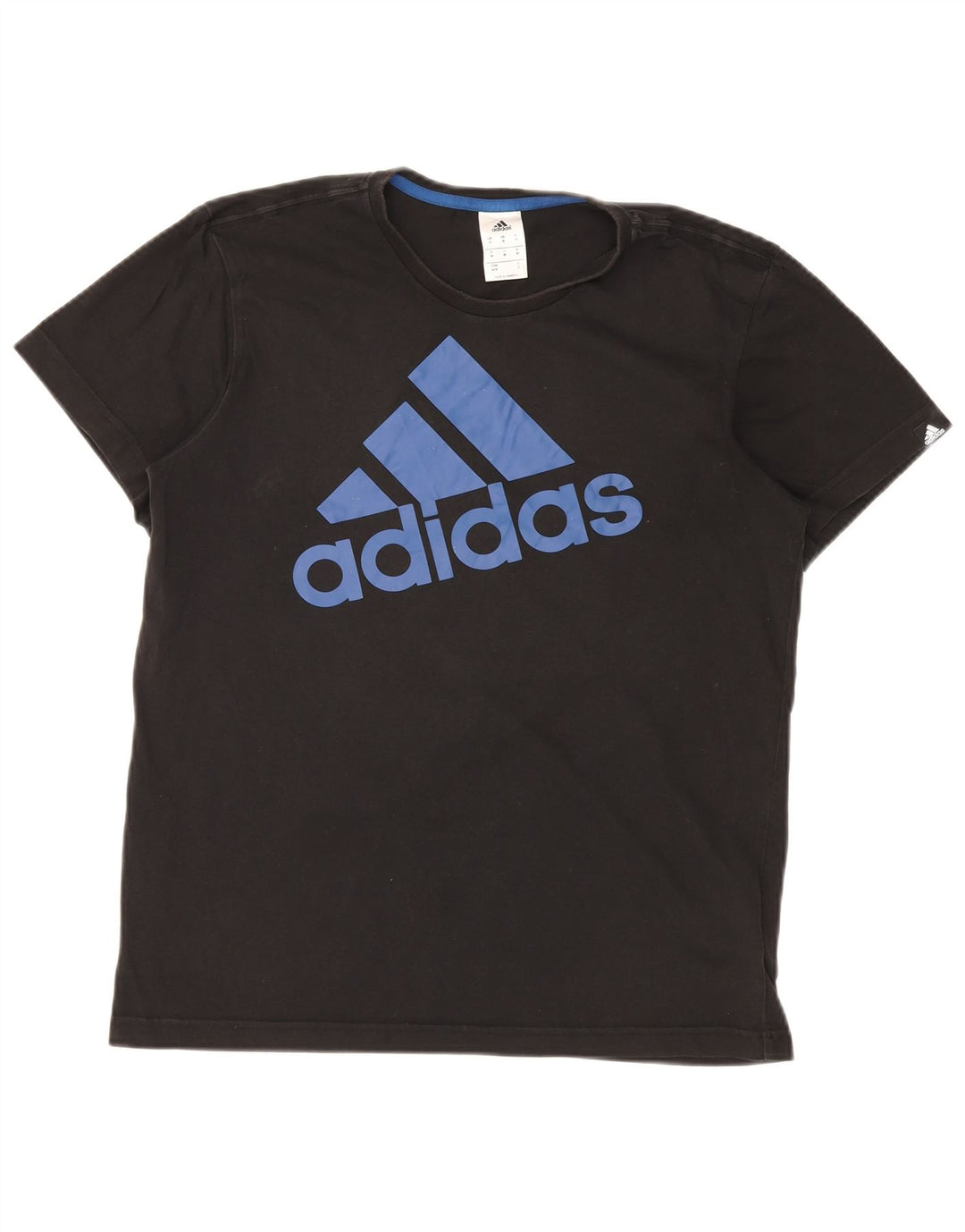 ADIDAS Herren Grafik T-Shirt Top Medium Schwarz Baumwolle