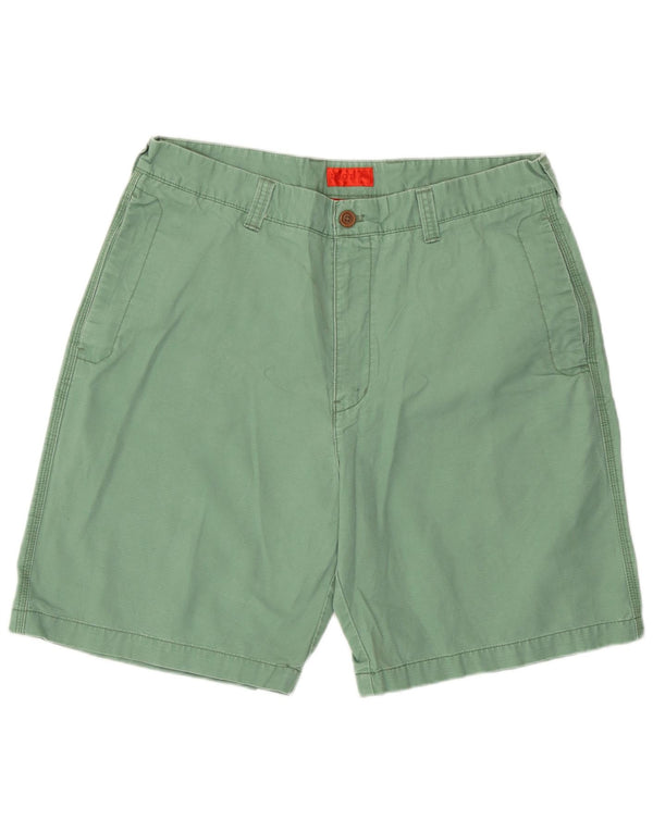 Izod Herren Chinoshorts W36 XL Grüne Baumwolle