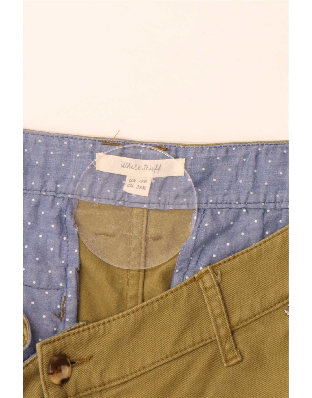 White Stuff Damen Chinoshorts UK 10 Small W30 Khaki