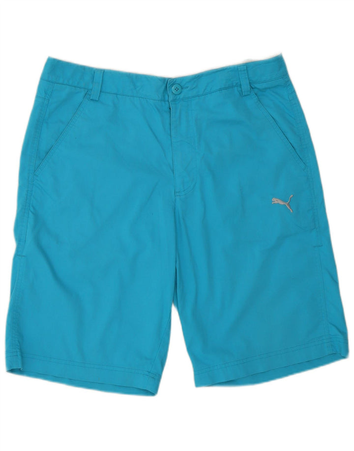 Puma Herren Chino Shorts W32 Mittelblaues Polyester