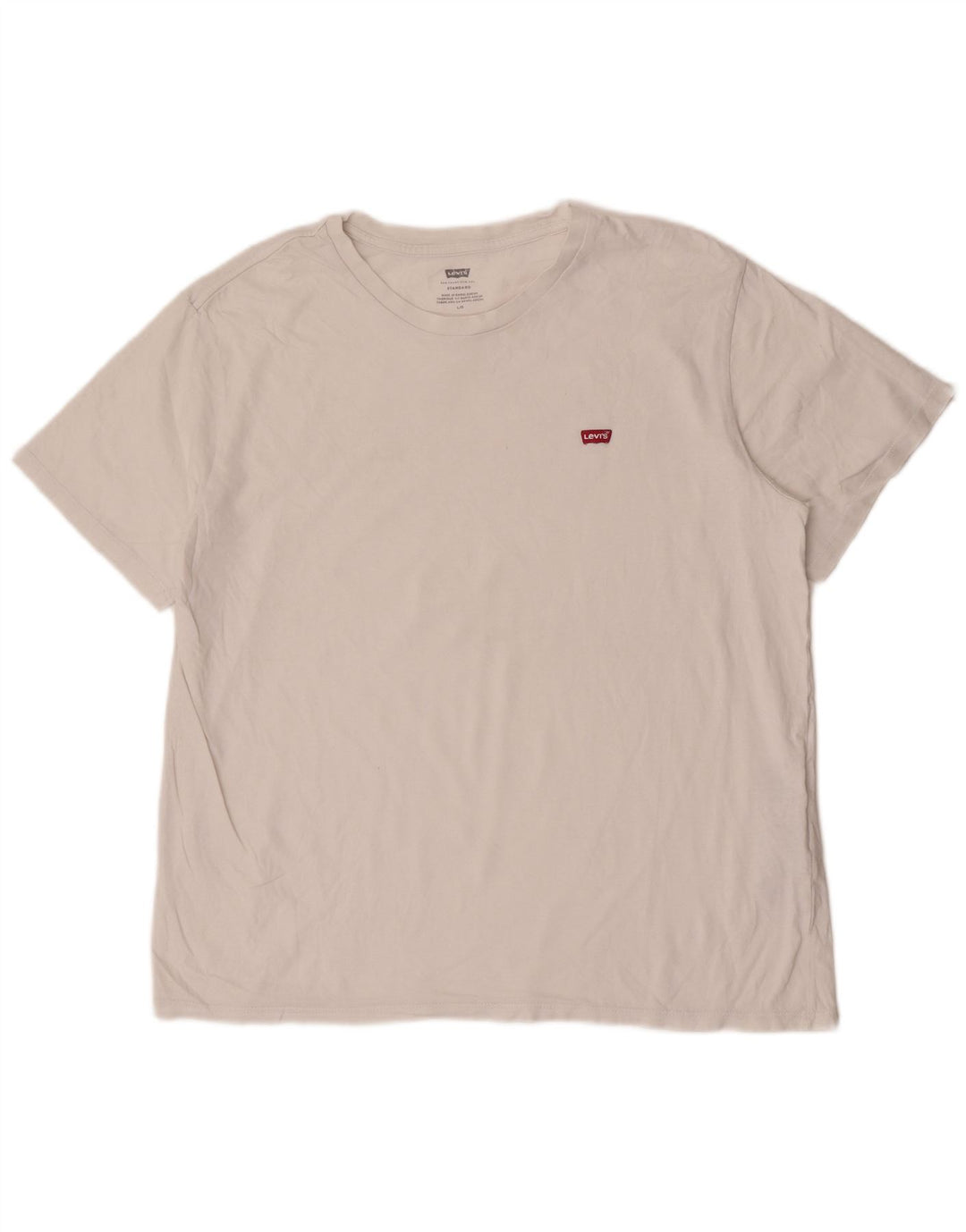 Levi's Herren-T-Shirt-Oberteil, groß, aus weißer Baumwolle