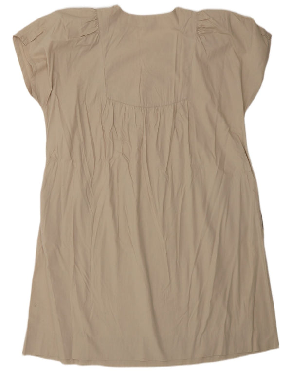Capricci By Marcell Damen Zeltkleid UK 14 Mittelbeige Patchwork-Baumwolle