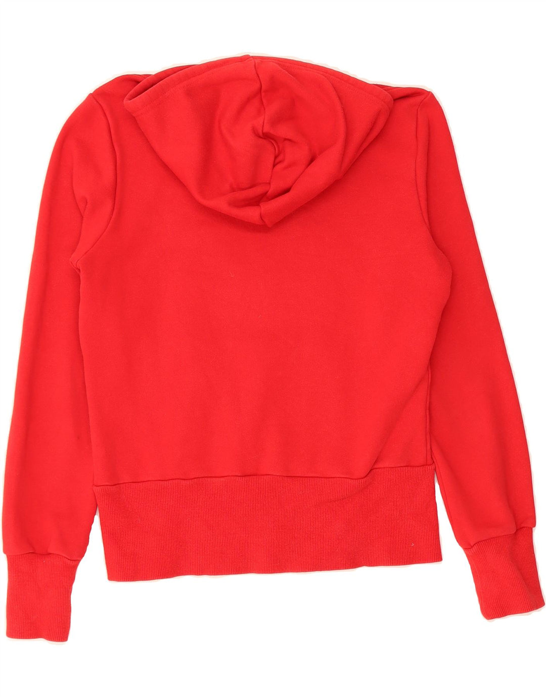 ADIDAS Womens Graphic Hoodie Jumper EU 38 Medium Red Cotton Vintage Adidas and Second-Hand Adidas from Messina Hembry 