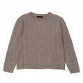 Marks & Spencer Damen-Pullover, übergroß, U-Boot-Ausschnitt, Gr. 10, Größe S, Grau