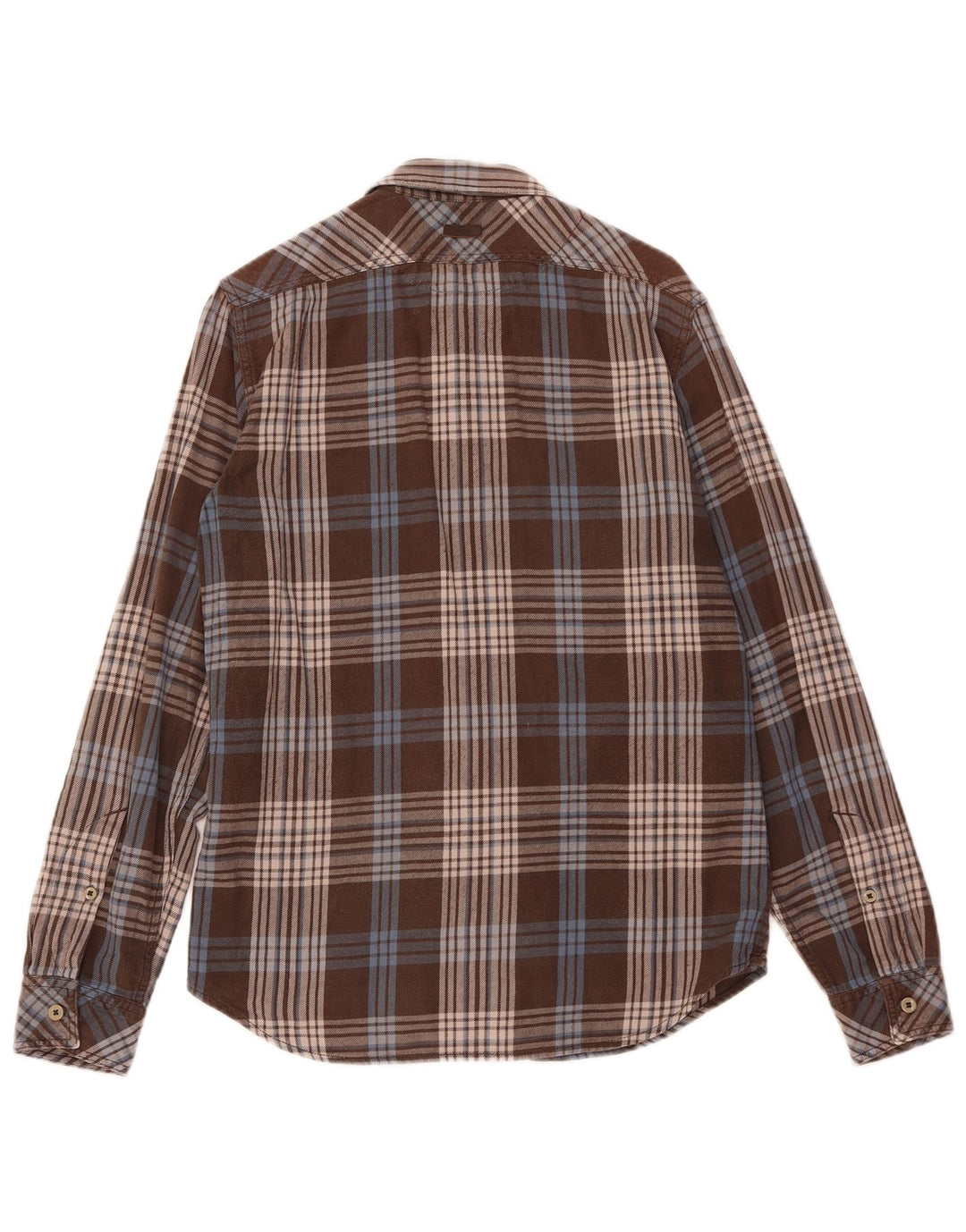 Marlboro Classics Slim-Fit-Flanellhemd für Herren in Mittelbraun