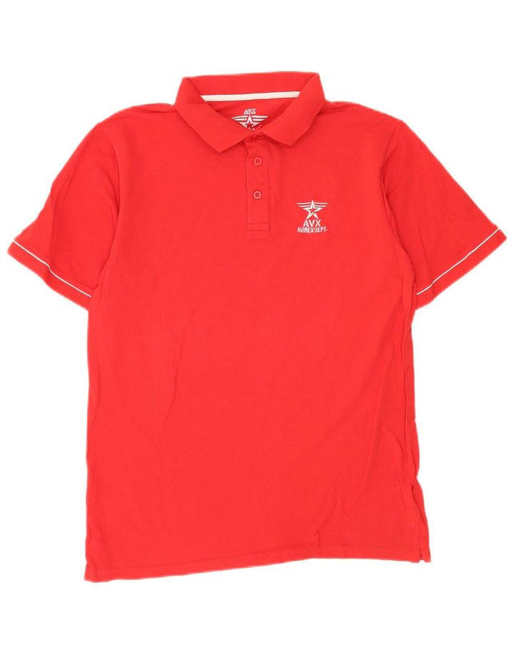 Avirex Herren-Poloshirt XL, rote Baumwolle