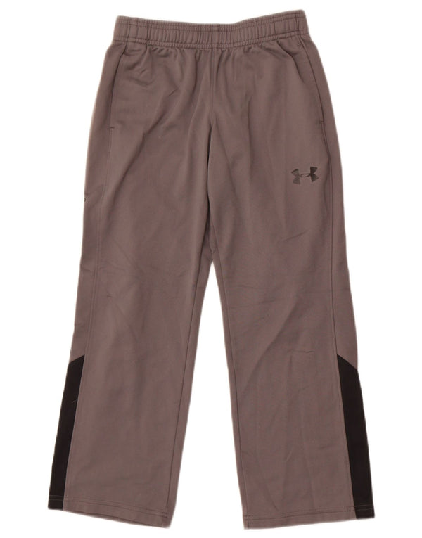 Under Armour Jungen-Trainingshose, 7–8 Jahre, Größe S, Grau, Farbblock