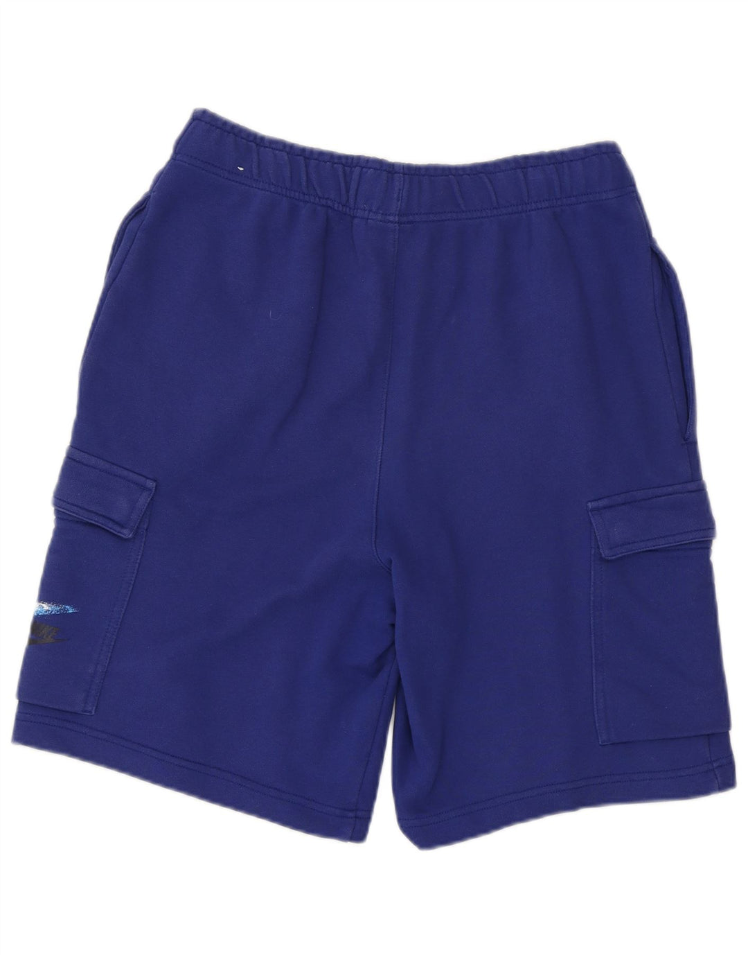 NIKE Herren-Sportshorts mit Grafik, Größe S, Blau, Baumwolle