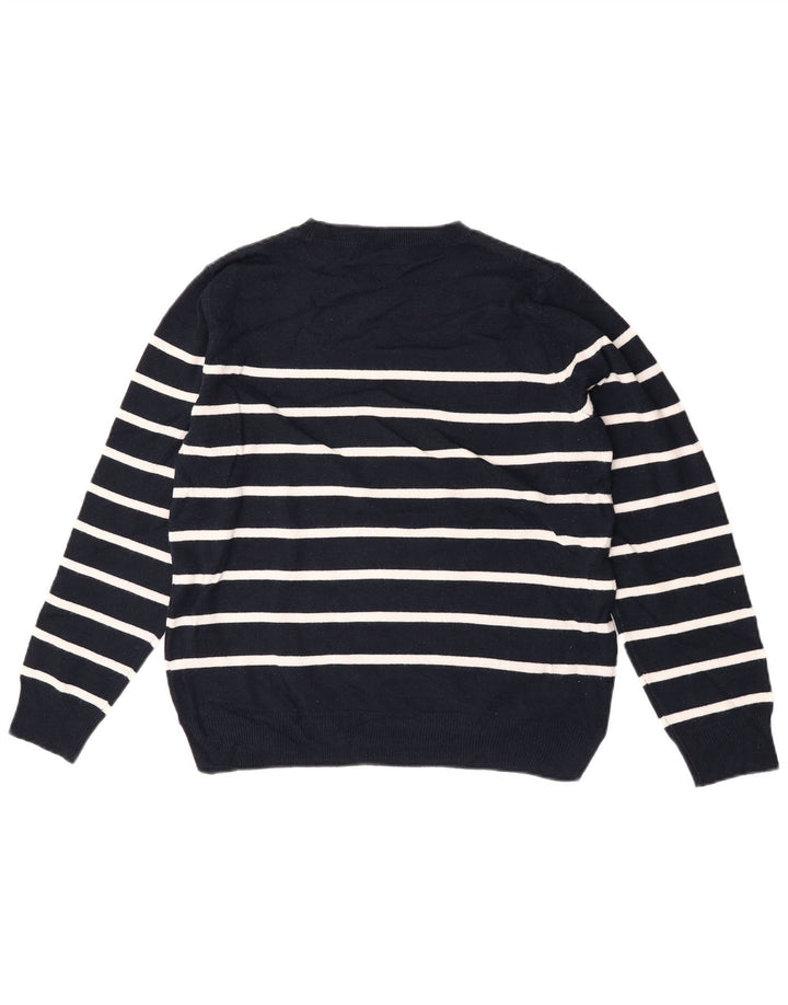 Marks & Spencer Damen-Pullover mit Rundhalsausschnitt, Gr. 14, mittleres Marineblau