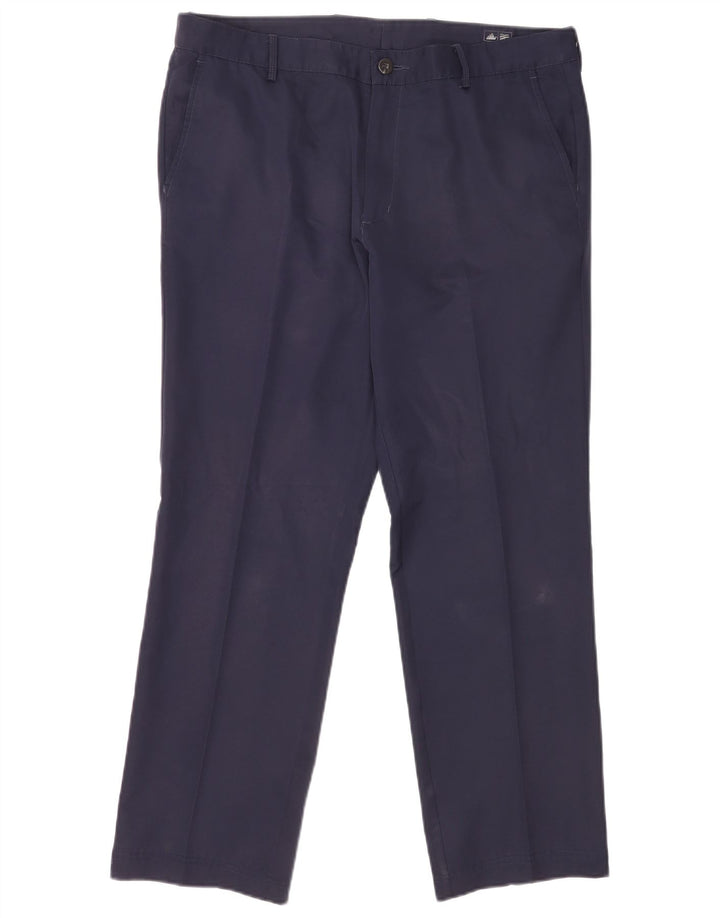 Adidas Herren Climalite Chino Hose W36 L29 Marineblau Polyester
