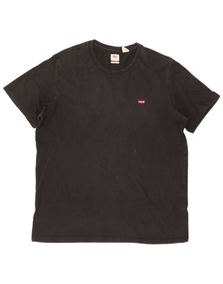 Levi's Herren Standard T-Shirt Top Large Schwarz