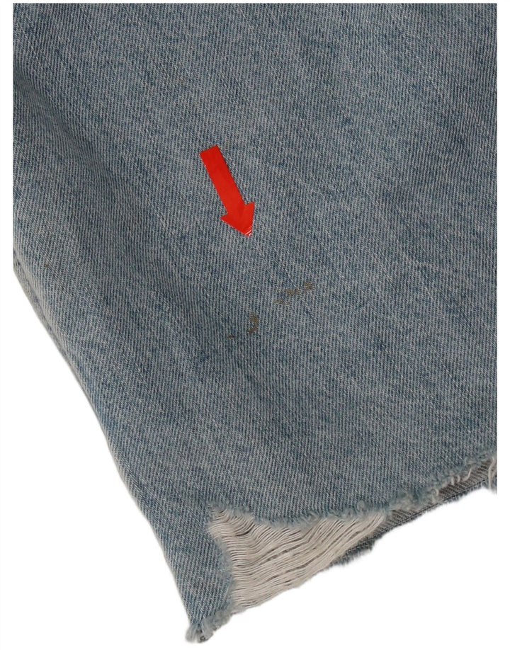 Levi's Damen-Jeansmantel in Distressed-Optik, übergroß, UK 10, Größe S, Blau, Baumwolle