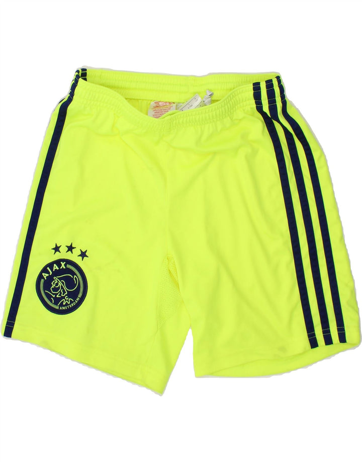 ADIDAS Boys Ajax Sport Shorts 9-10 Years Yellow Polyester Vintage Adidas and Second-Hand Adidas from Messina Hembry 
