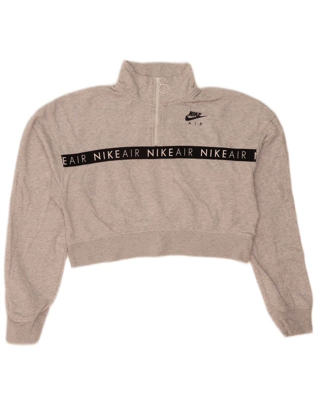 Nike Damen Nike Air Graphic Sweatshirt Pullover UK 14 Mittelgrau