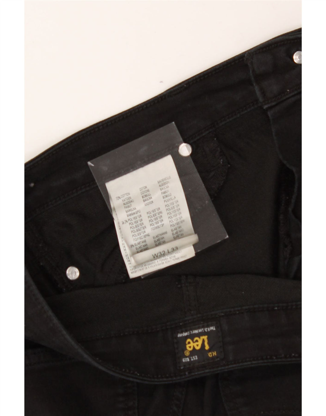 LEE Womens Skinny Jeans W32 L33 Black Cotton Vintage Lee and Second-Hand Lee from Messina Hembry 