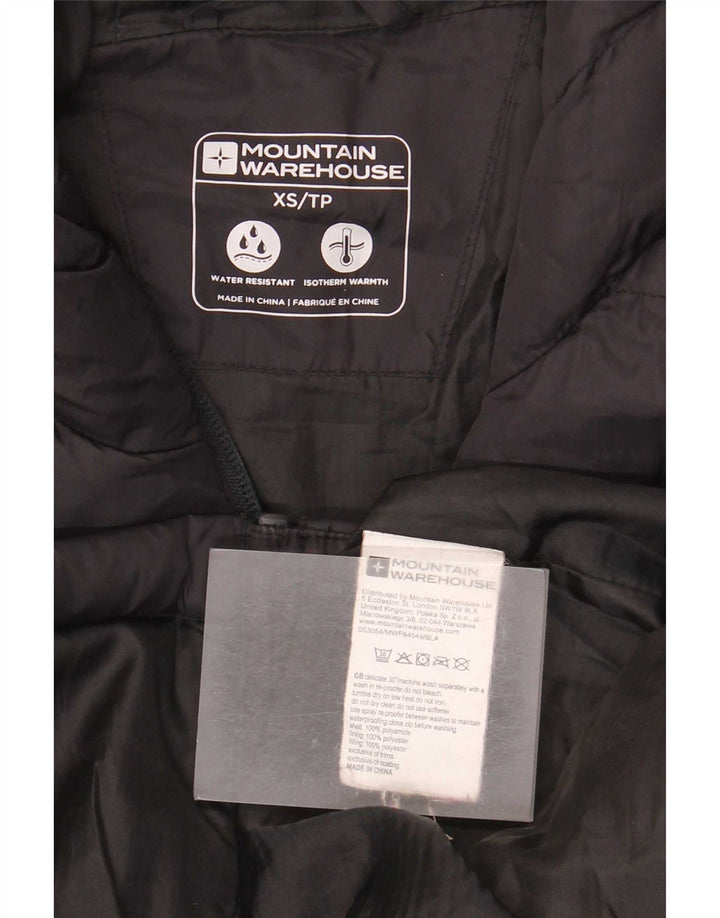Mountain Warehouse Wattierte Herrenjacke mit Kapuze, UK 34, XS, Schwarz, Polyamid