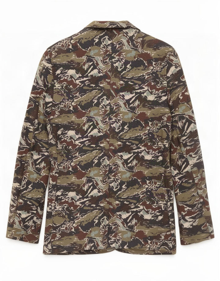 Zara Herren-Blazer mit abstraktem Muster, Gr. 36, klein, mehrfarbig