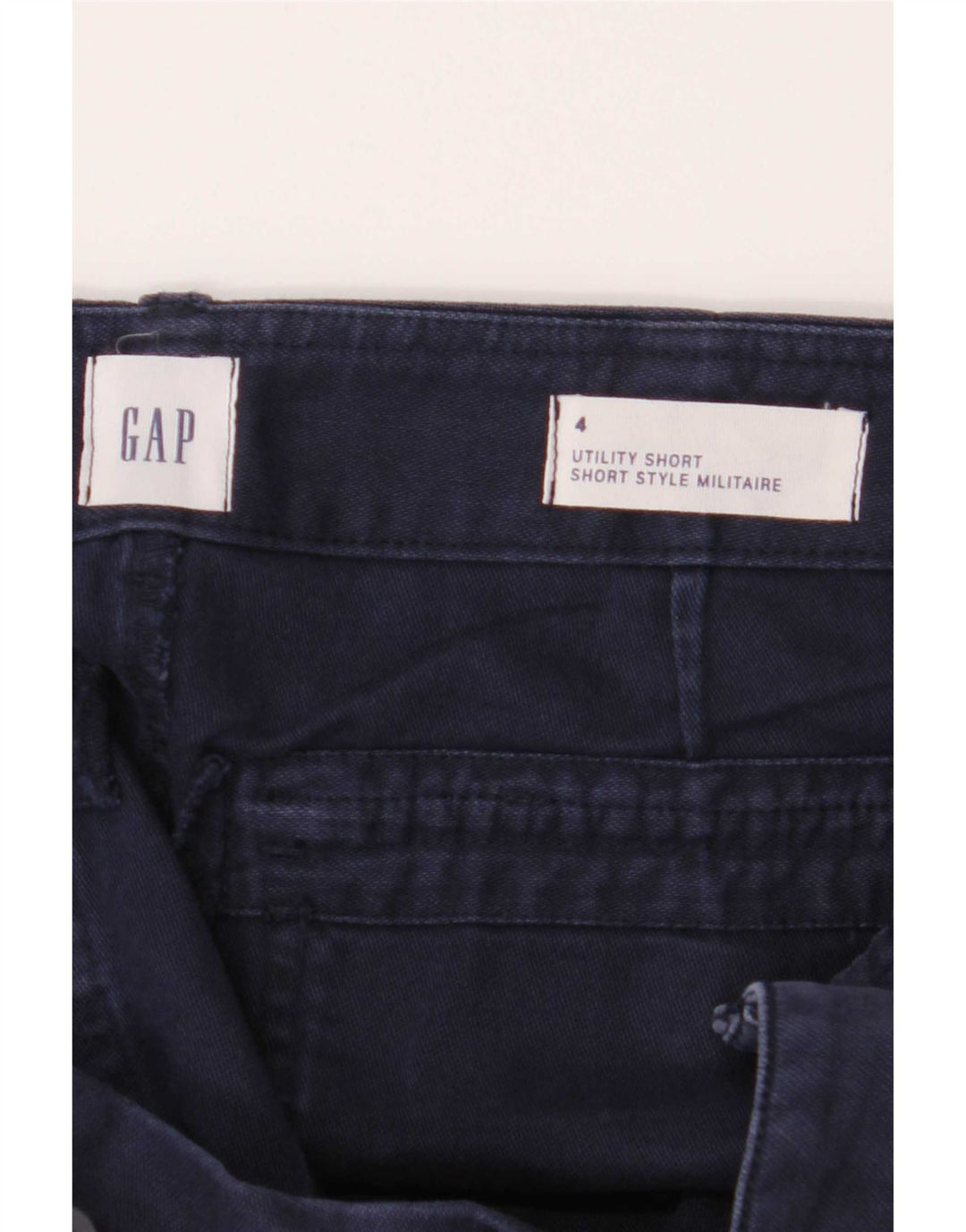 Gap Damen Chino-Shorts US 4 Small W28 Marineblaue Baumwolle