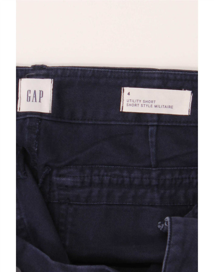 Gap Damen Chino-Shorts US 4 Small W28 Marineblaue Baumwolle