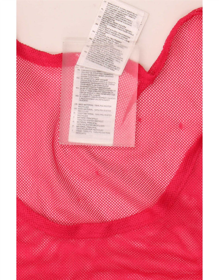 Adidas Herren durchsichtiges Grafik-Weste-Oberteil, groß, rosa, Polyester
