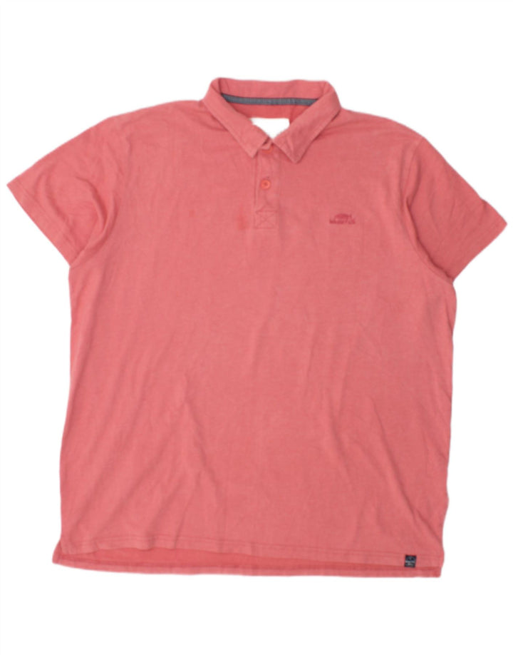 WEIRD FISH Herren Poloshirt XL Rosa Baumwolle