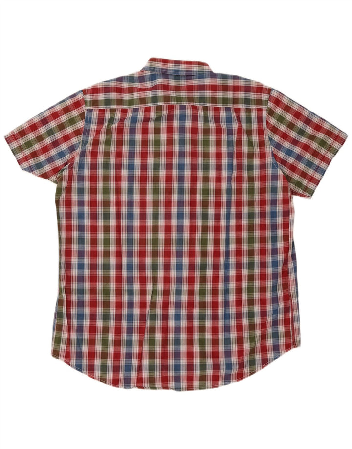 Carrera Herren-Hemd, kurzärmelig, reguläre Passform, 2XL, mehrfarbig, kariert, Baumwolle