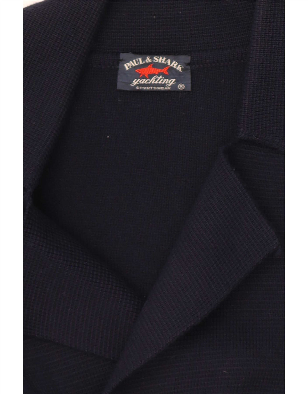 Paul & Shark Zweireihiger Herren-Cardigan aus mittelblauer Wolle