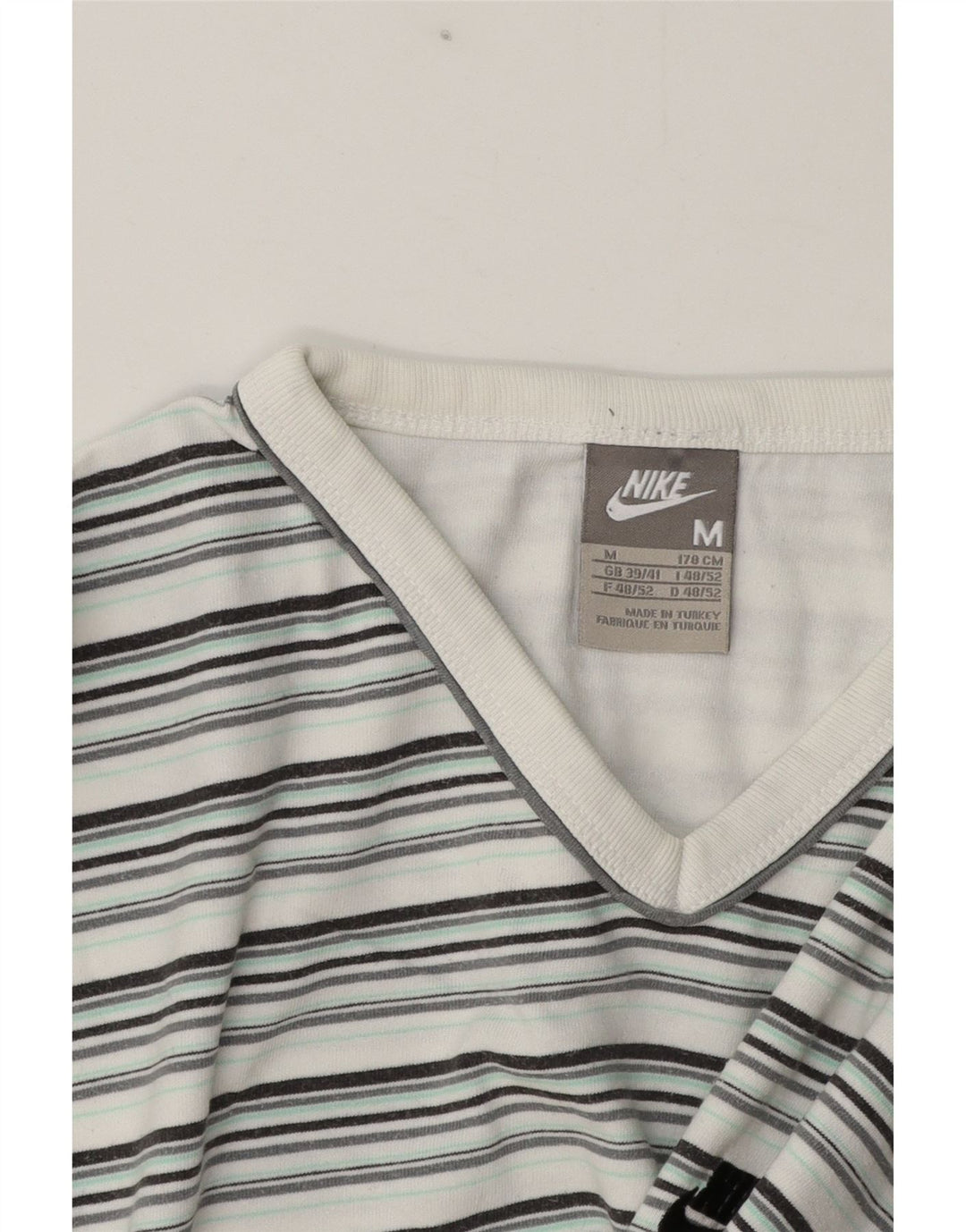 Nike Herren T-Shirt Top Medium Mehrfarbig gestreift