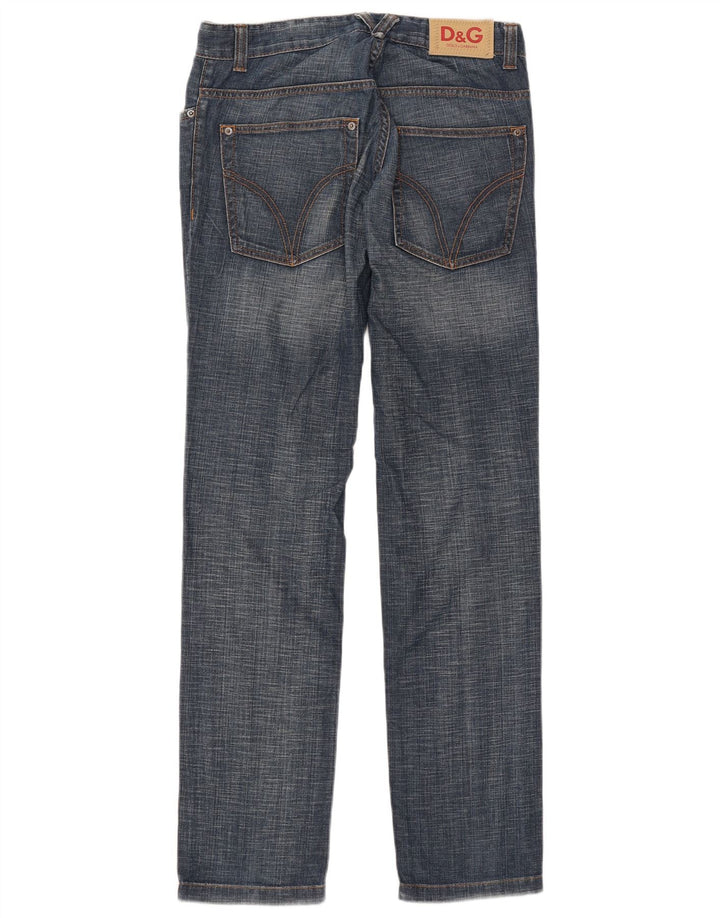 Dolce & Gabbana Herren Straight Jeans W31 L35 Blaue Baumwolle