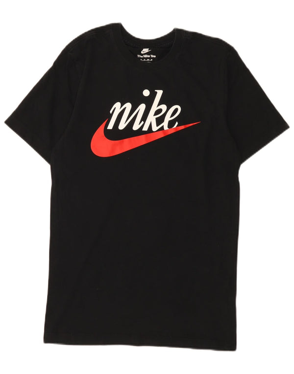 Nike Herren-T-Shirt mit Grafik, XS, schwarze Baumwolle