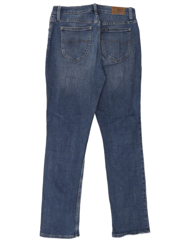 LEE Damen Mid Rise Regular Fit Straight Jeans W29 L31 Blaue Baumwolle